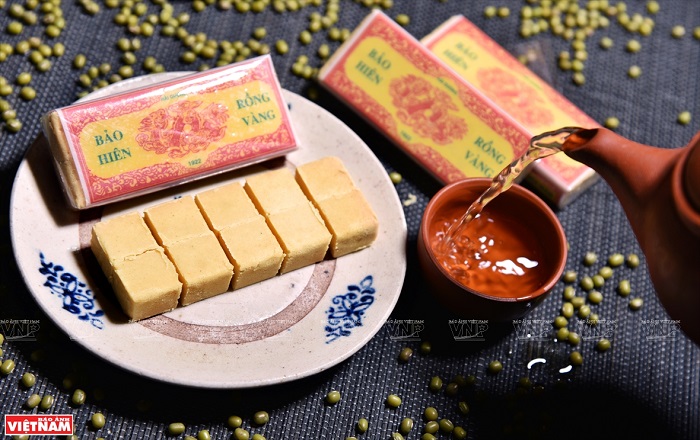 spécialité confiserie vietnamienne banh dau xanh